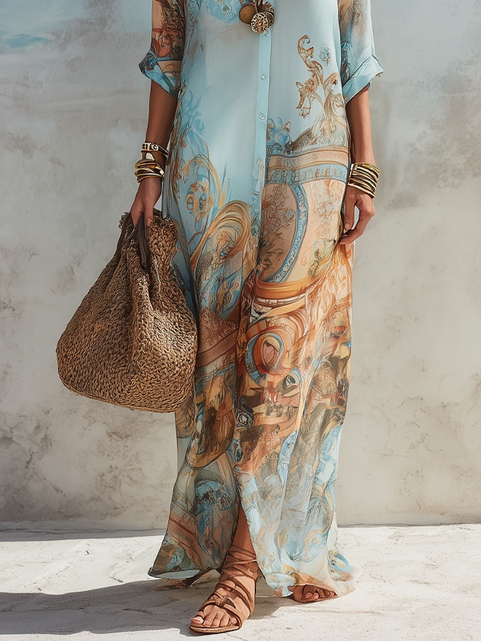 Serena | Artistic Maxi Dress