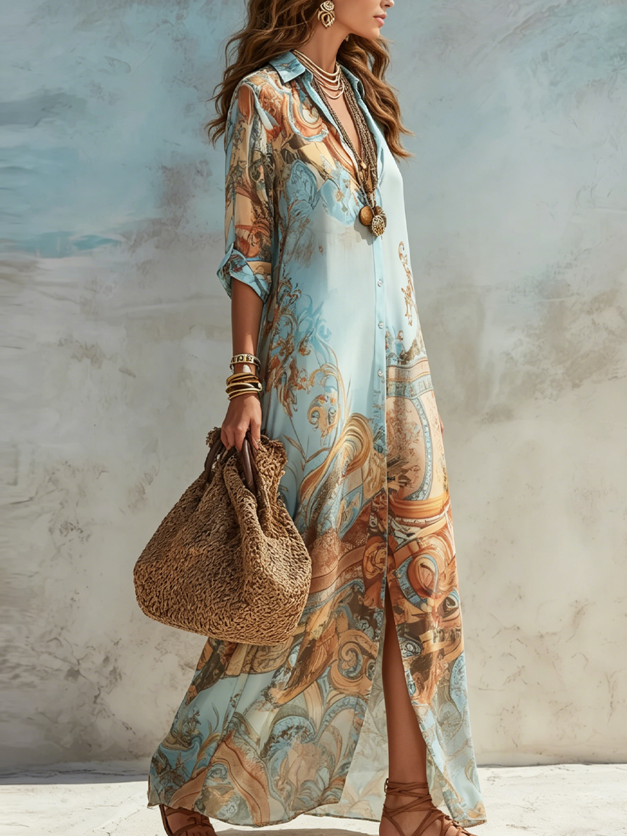 Serena | Artistic Maxi Dress
