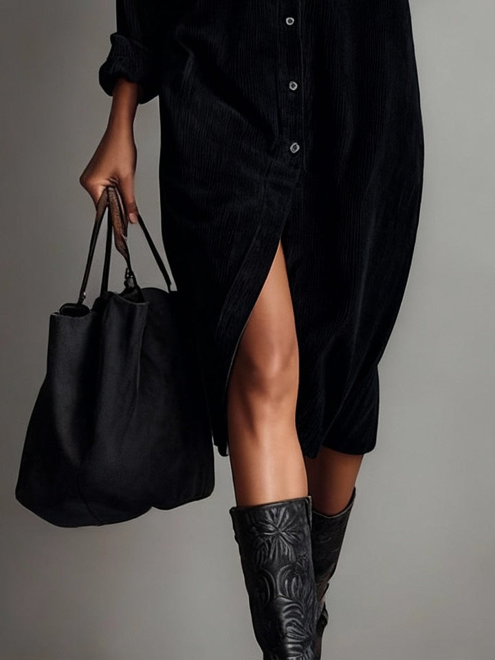 Brooke | Single Breasted Midi Dress