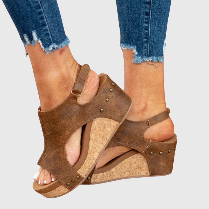 Christel | Platform Open Toe Sandals For Women
