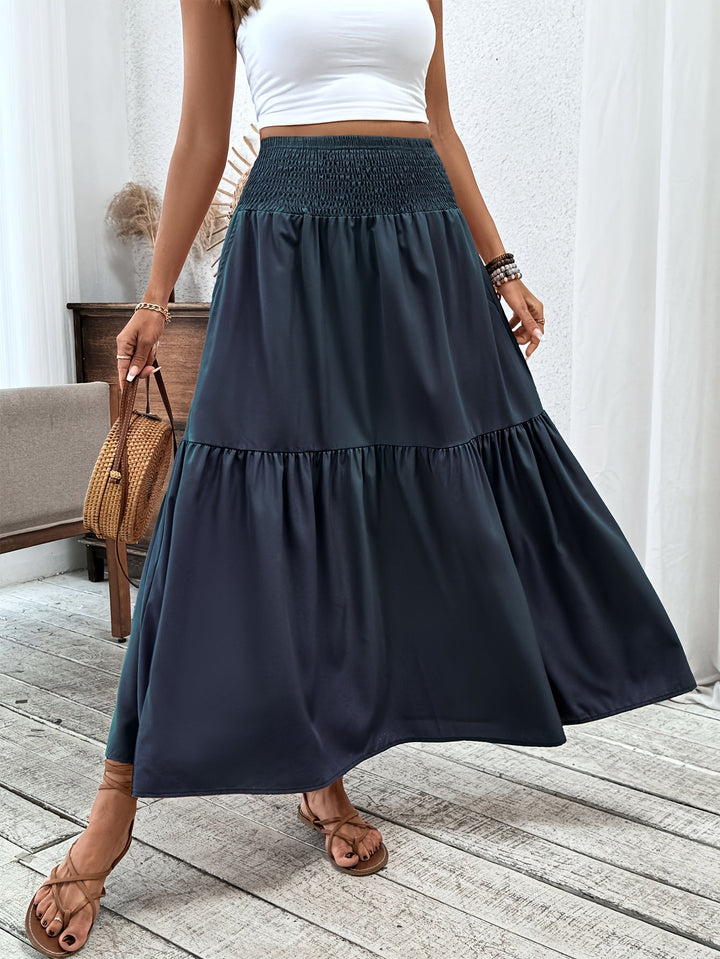 Malika – Tiered Floral Maxi Skirt
