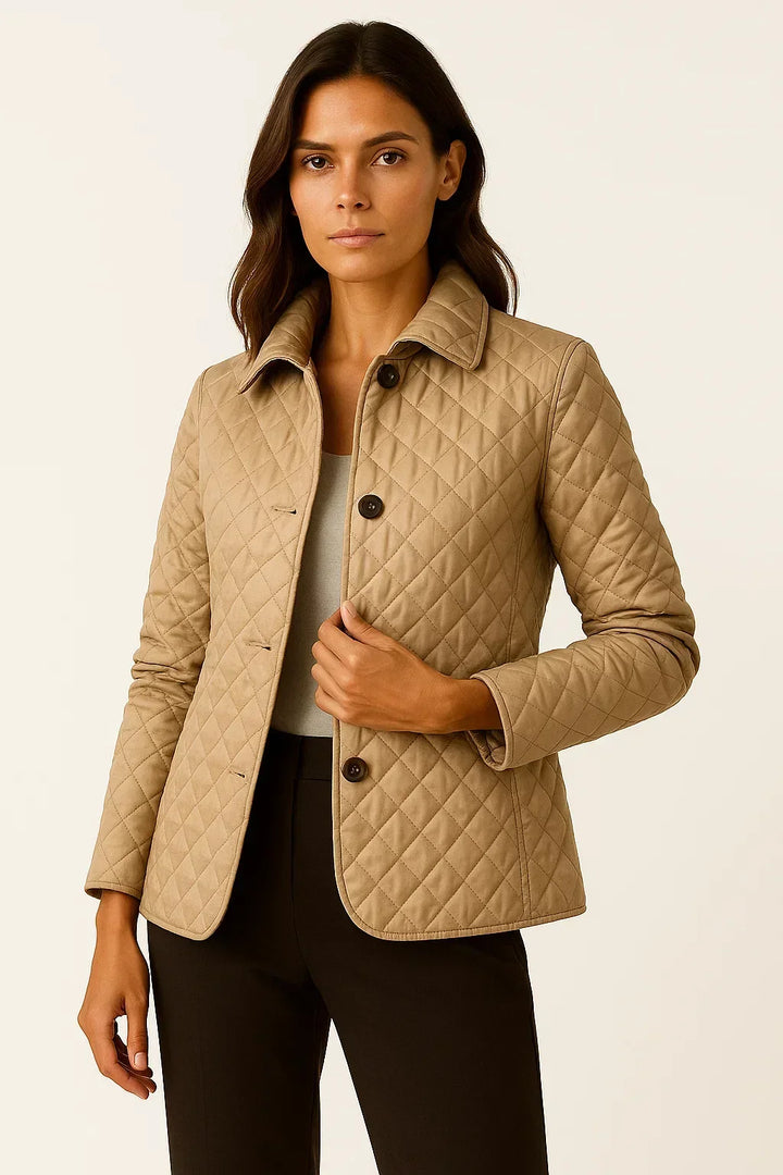 Anna | Quilted Button-Down Blazer For Women