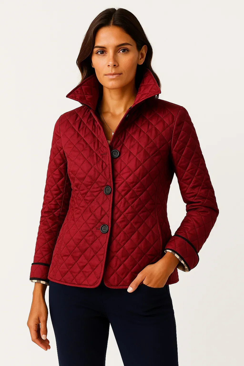 Anna | Quilted Button-Down Blazer For Women