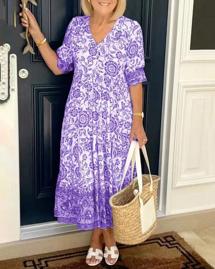 Evelyn | Floral midi dress