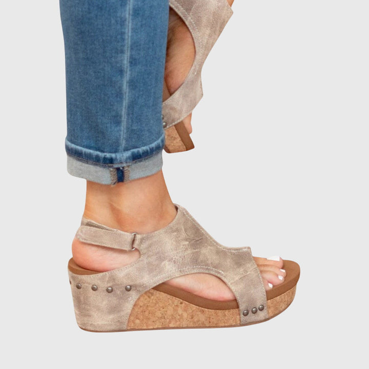 Christel | Platform Open Toe Sandals For Women