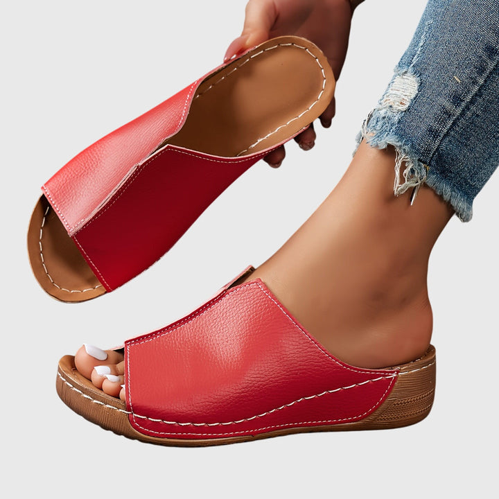 Kira | Open Toe Platform Slide Sandals For Women