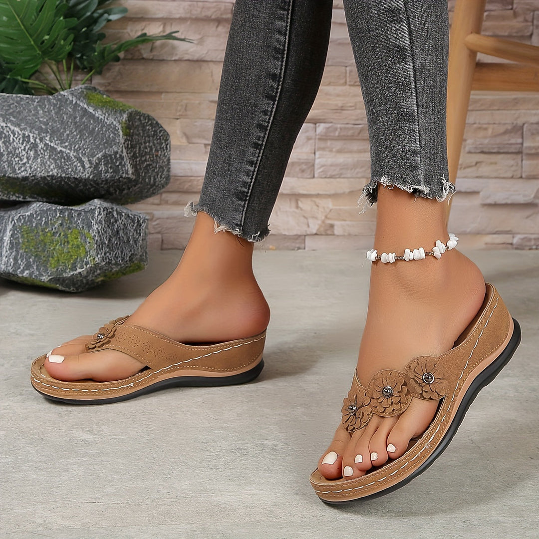 Pippa | Open Toe Platform Wedge Sandals For Women