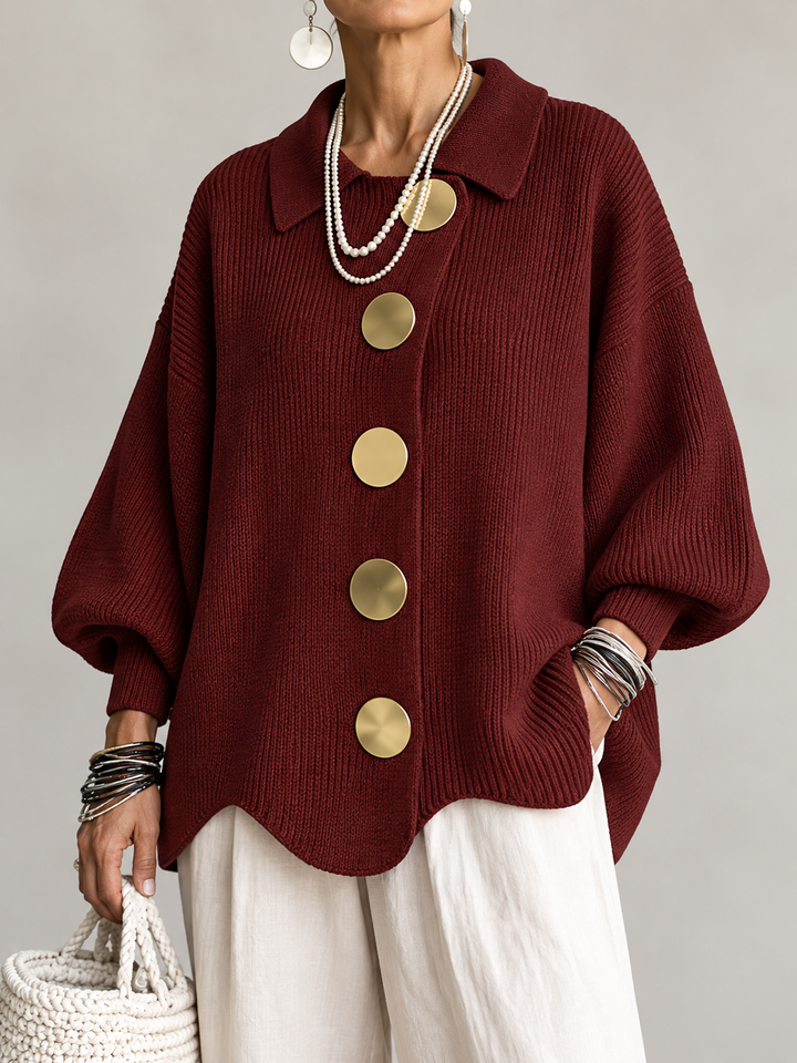 Isadorra™ Oversized Collared Cardigan