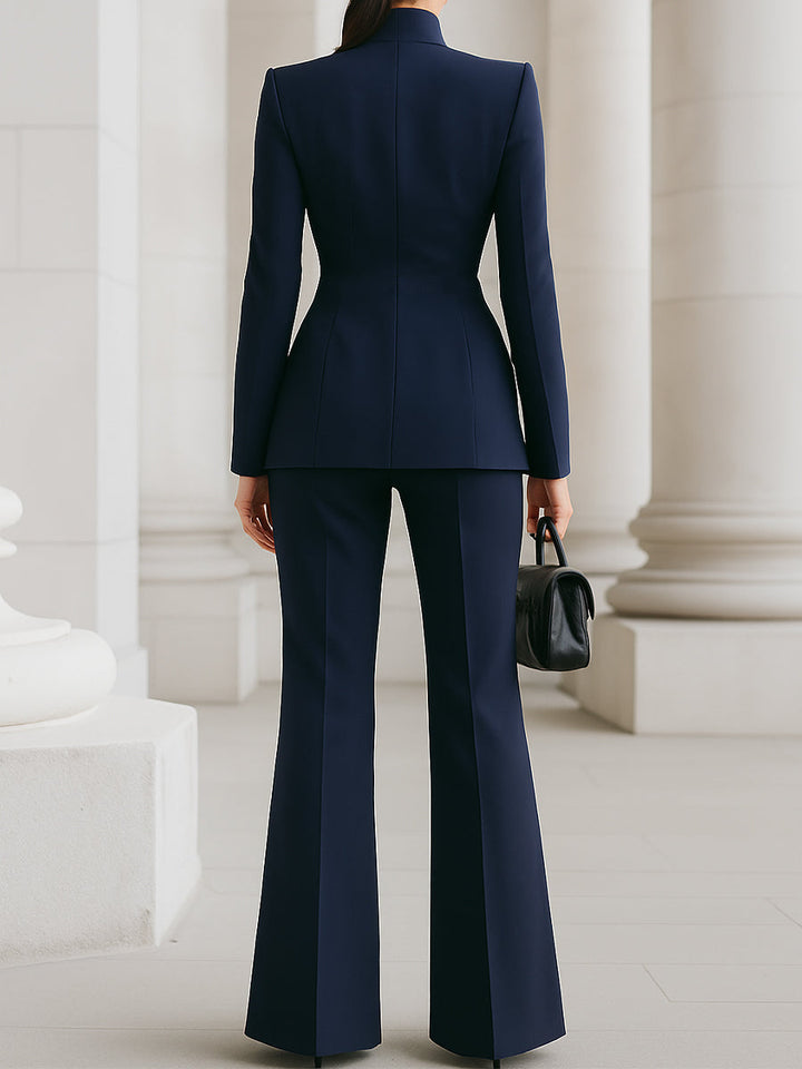 Nymphadora | Blazer Suit Set With Long Sleeves For Women