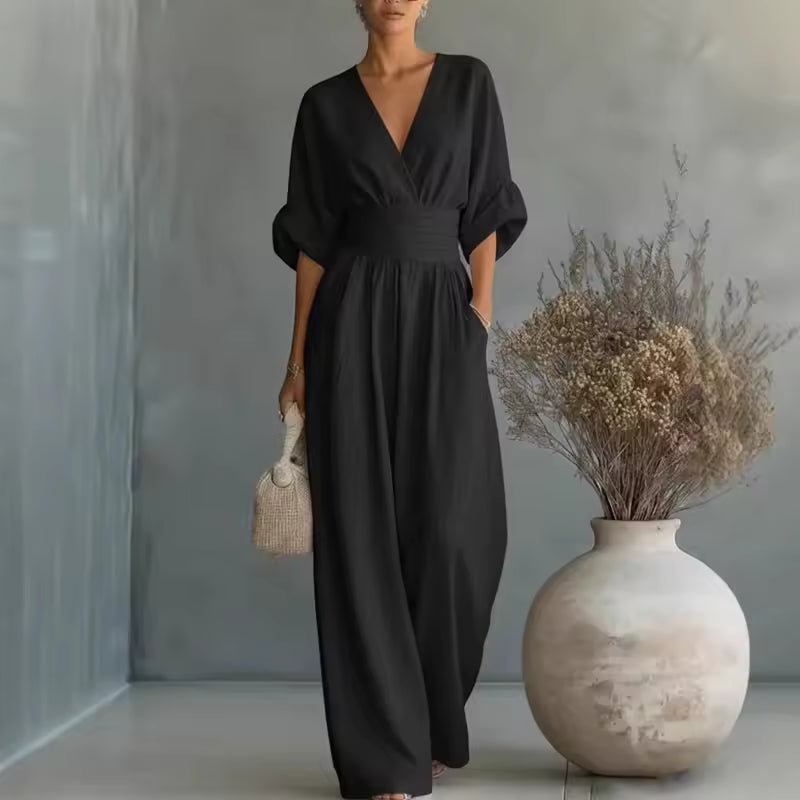Sophia | Elegant Wide Leg Jumpsuit