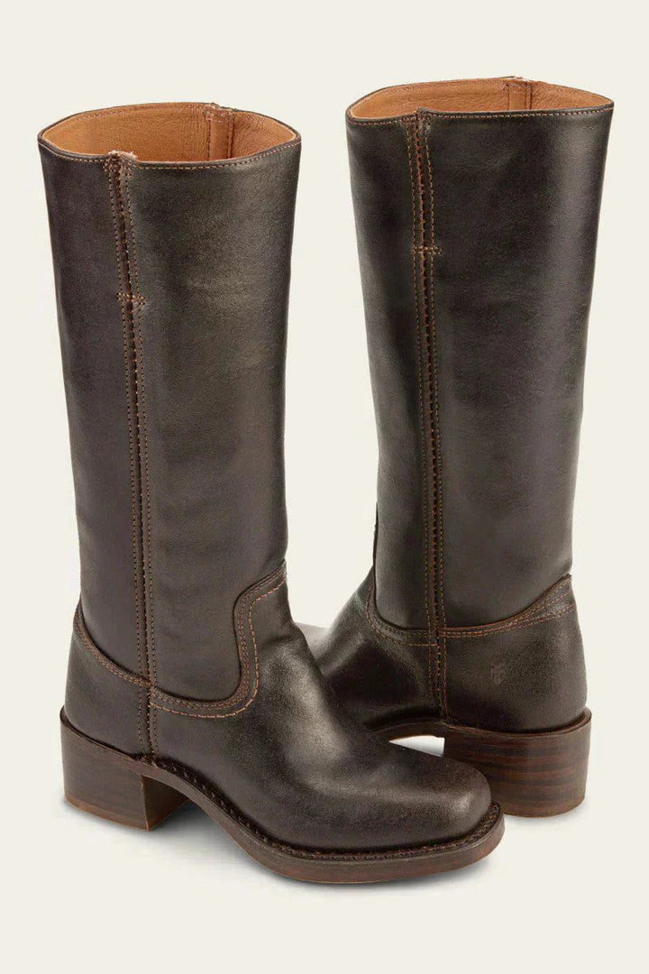 Block Heel Knee High Boots For Women