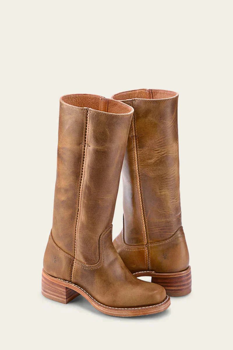 Block Heel Knee High Boots For Women