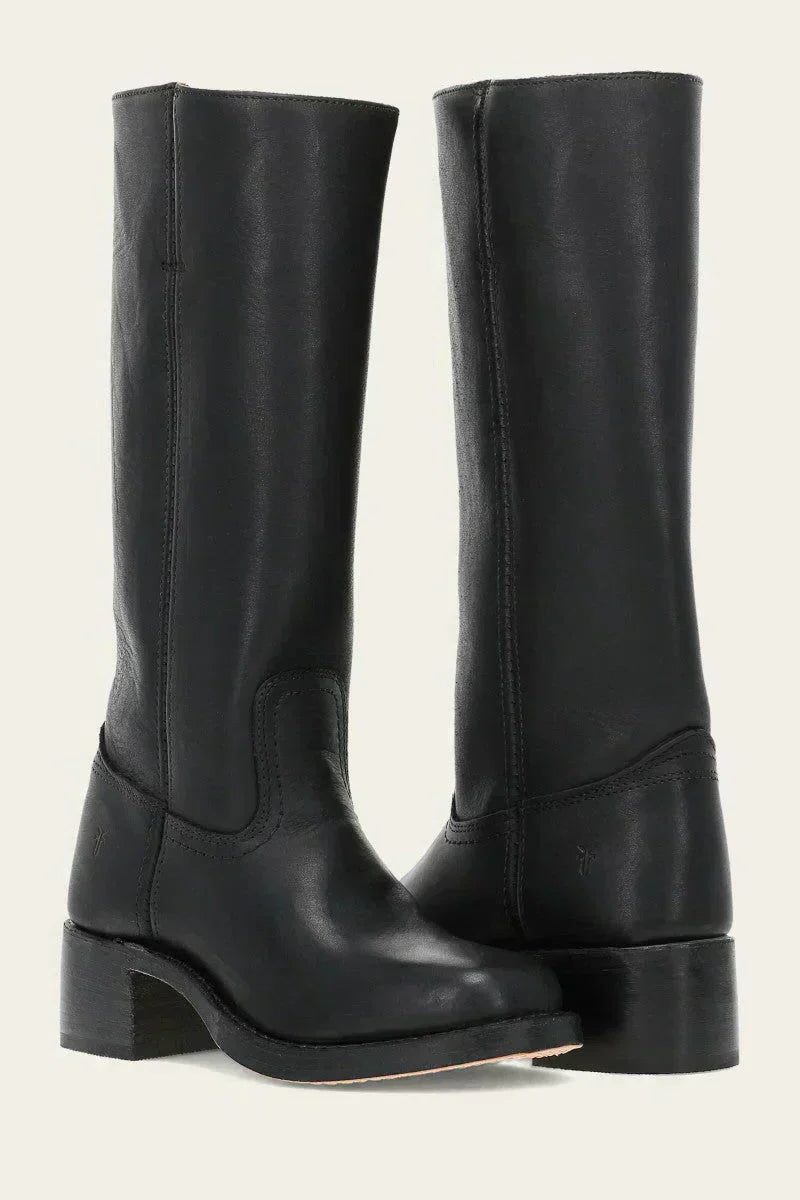 Block Heel Knee High Boots For Women