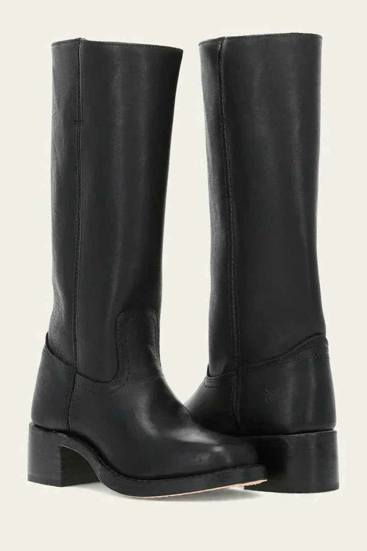 Block Heel Knee High Boots For Women