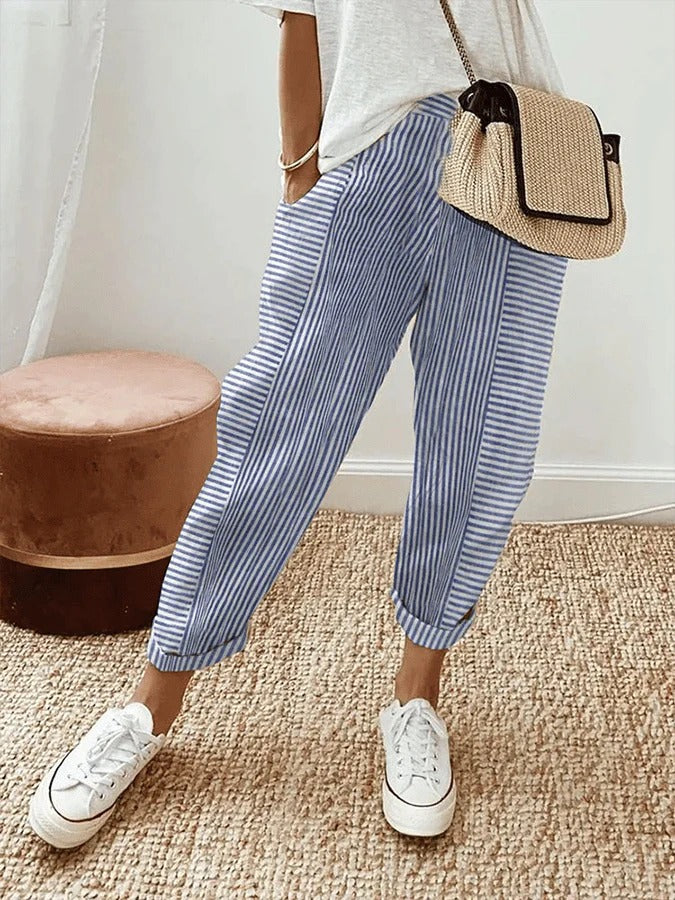 Roah – Striped Relaxed Trousers
