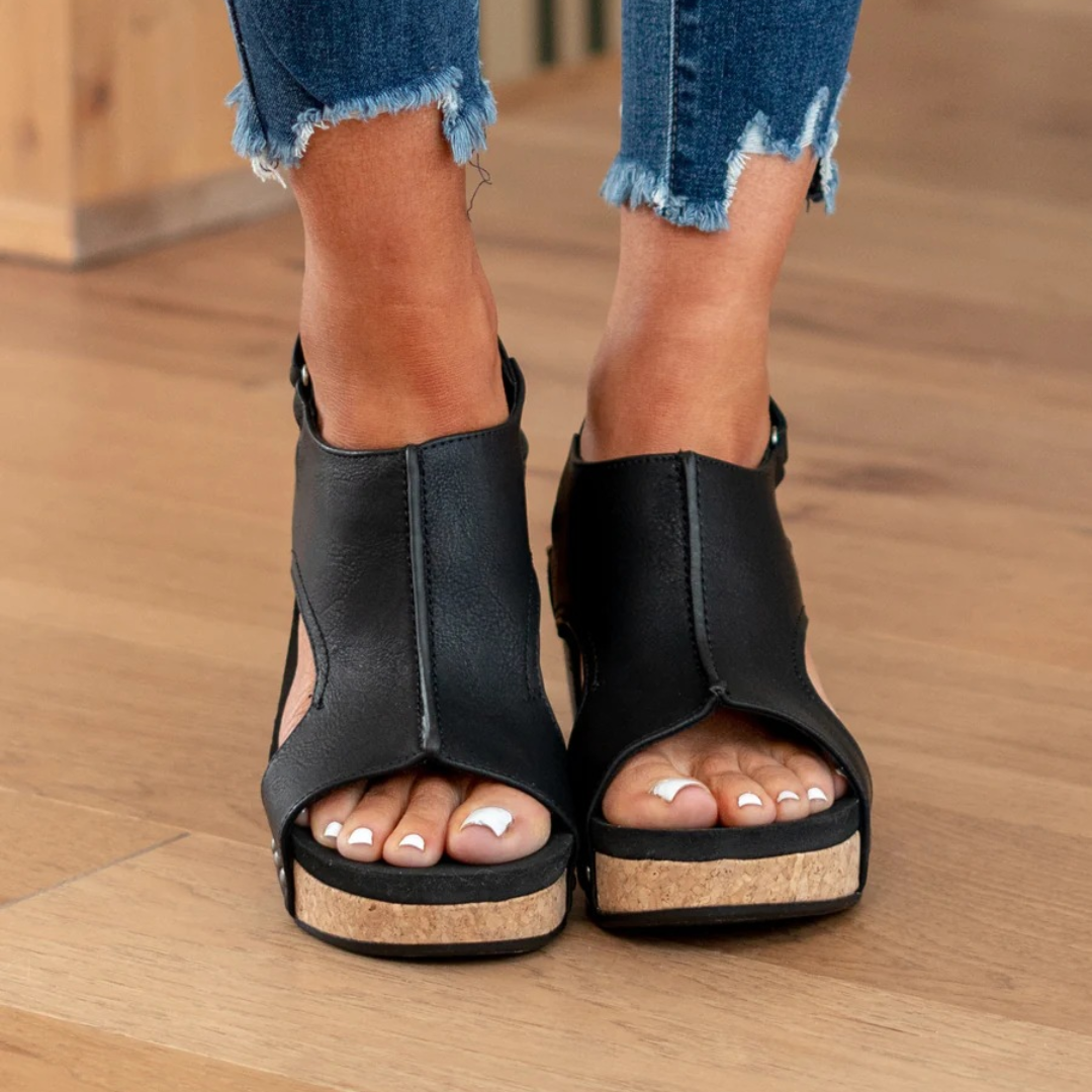 Platform Wedge Sandals With Open Toe For Women