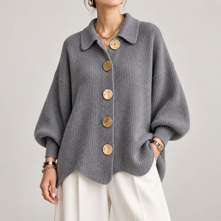 Isadorra™ Oversized Collared Cardigan