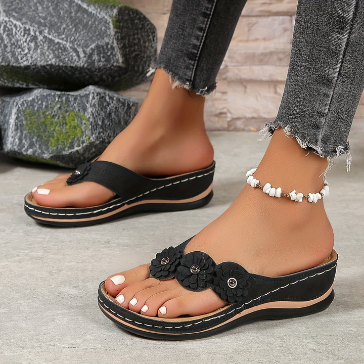 Pippa | Open Toe Platform Wedge Sandals For Women
