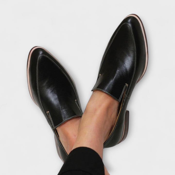 Janou | Slip-On Leather Loafers For Women