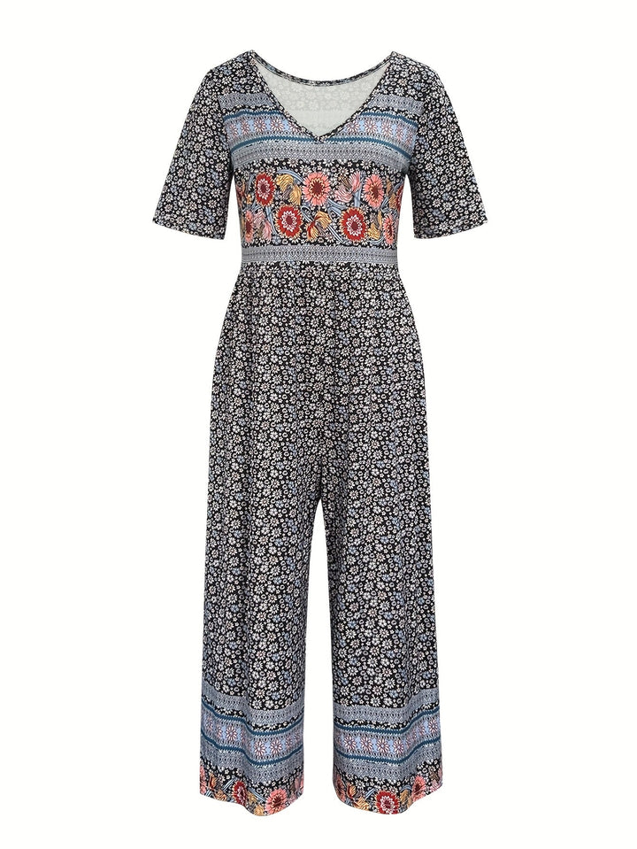 Teri-Floral Print Casual Versatile Dress