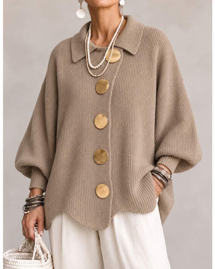 Isadorra™ Oversized Collared Cardigan