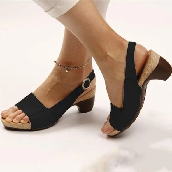 Fallon | Block Heel Slingback Sandals For Women