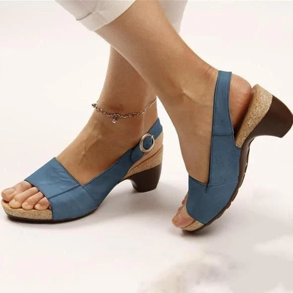 Fallon | Block Heel Slingback Sandals For Women