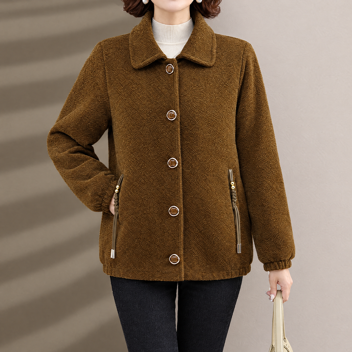 Harlow Fleece-Lined Wool-Blend Jacket