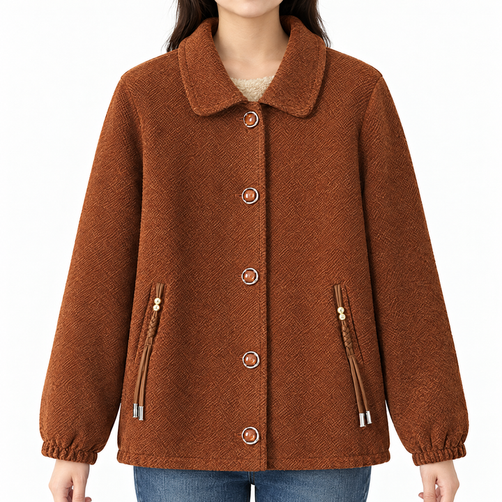 Harlow Fleece-Lined Wool-Blend Jacket