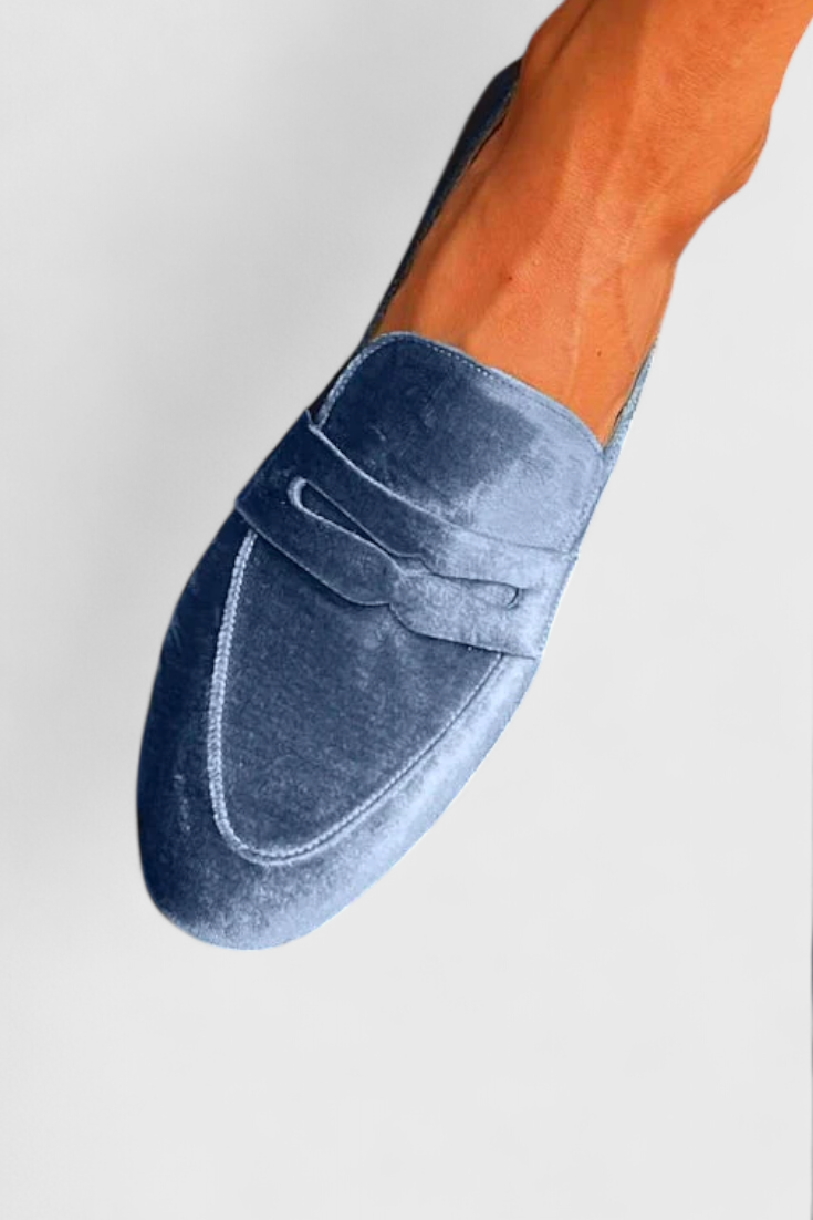 Maelle | Suede Penny Loafers For Women