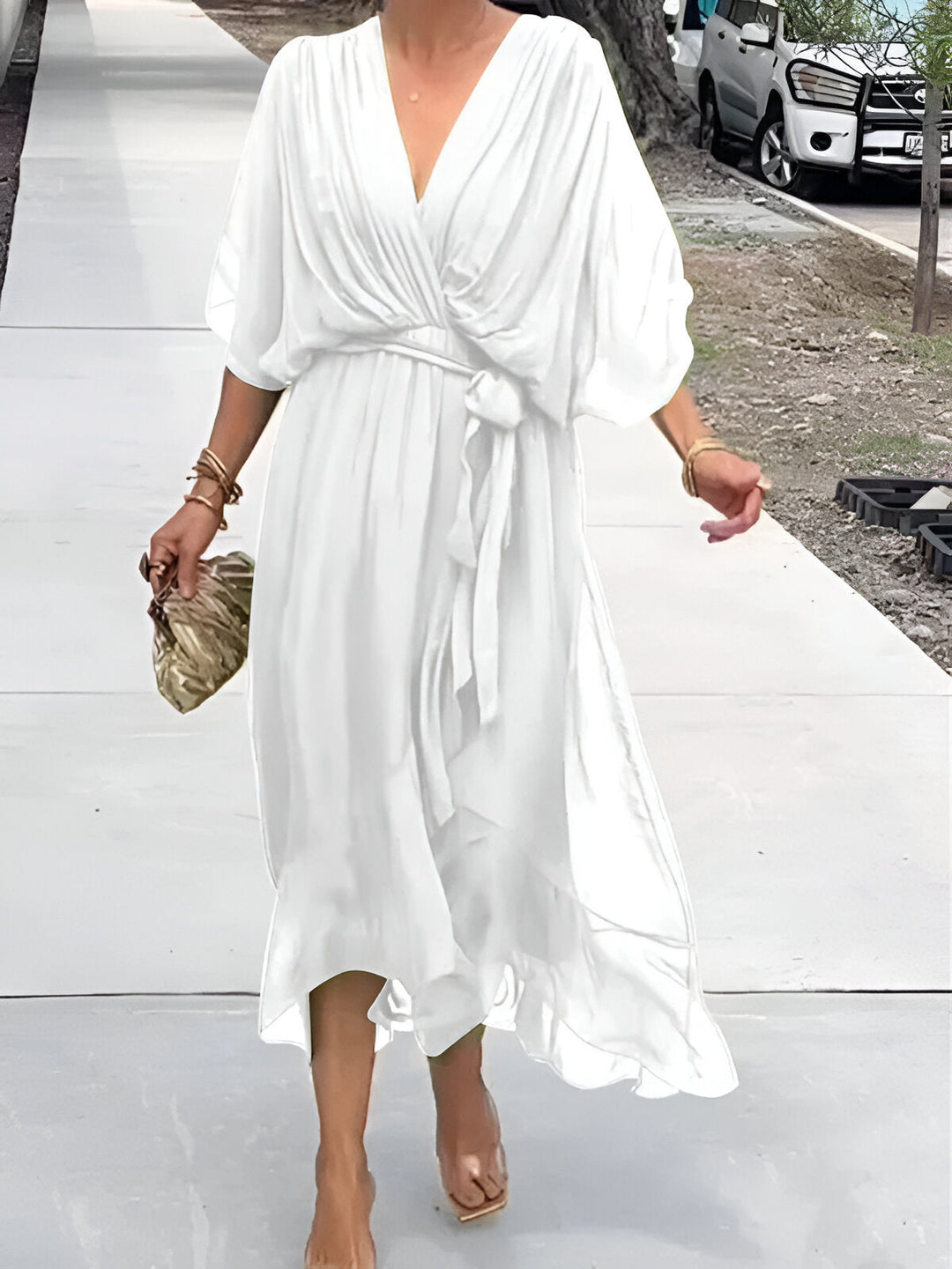 Monica™ | V-neck dress