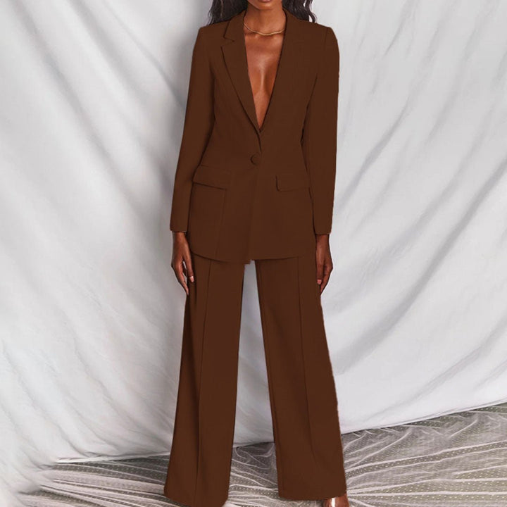 Tirzah | Wide Leg Blazer Set For Women