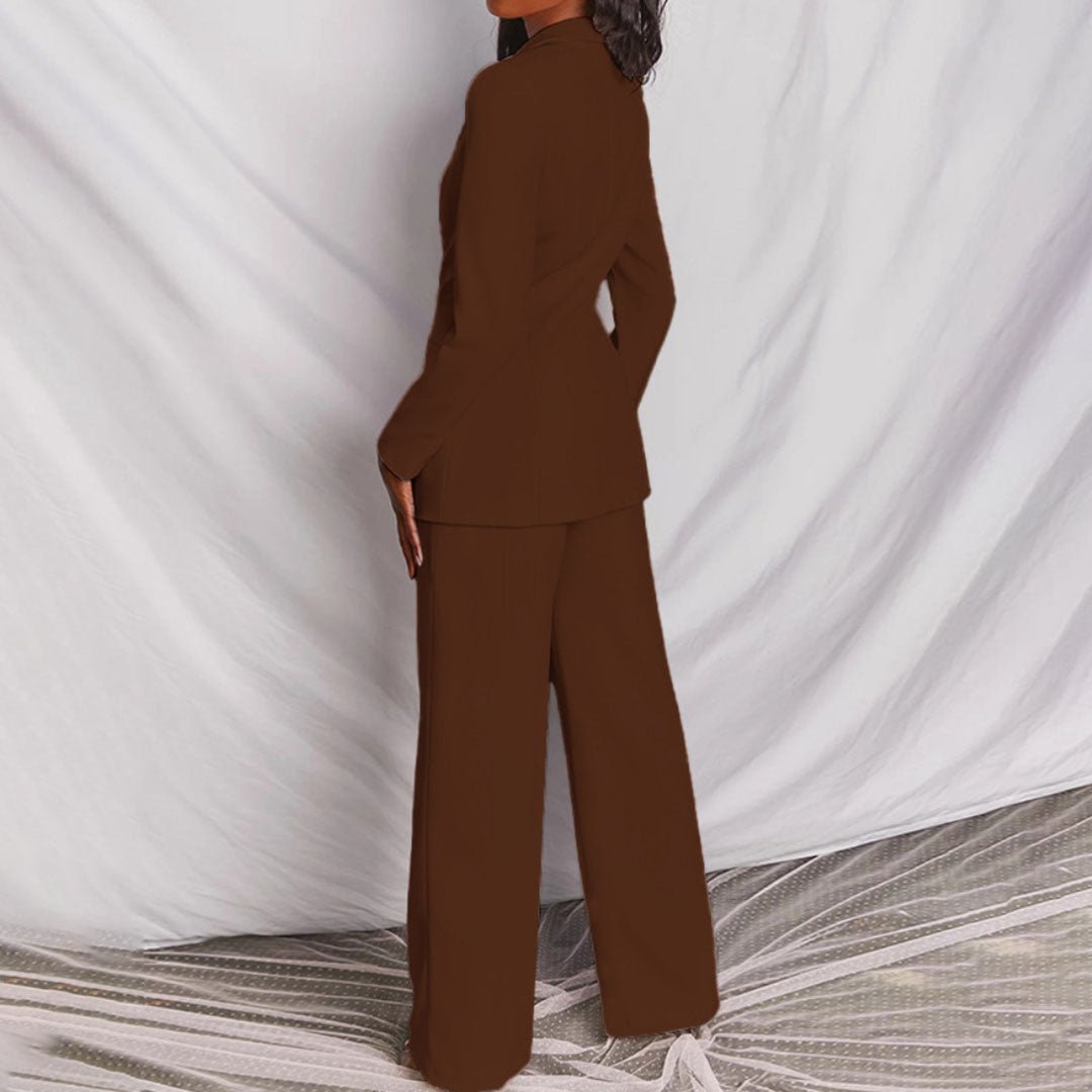 Tirzah | Wide Leg Blazer Set For Women