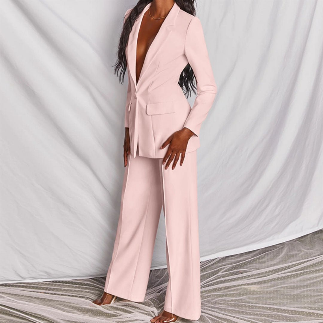 Tirzah | Wide Leg Blazer Set For Women