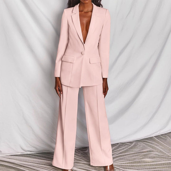 Tirzah | Wide Leg Blazer Set For Women