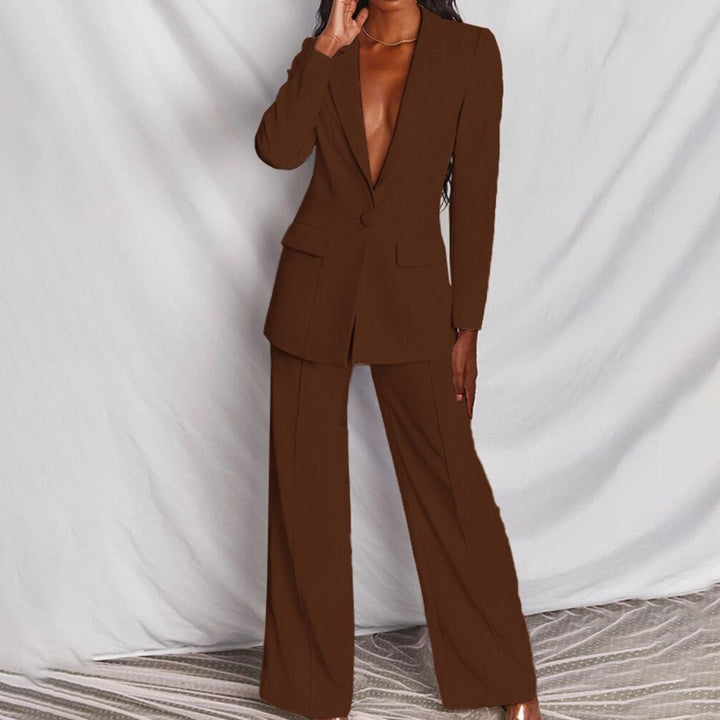 Tirzah | Wide Leg Blazer Set For Women