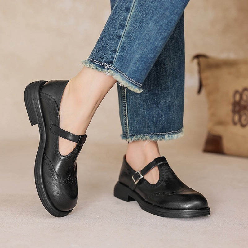 Zayana™ - Elegant Mary Jane Leather Shoes