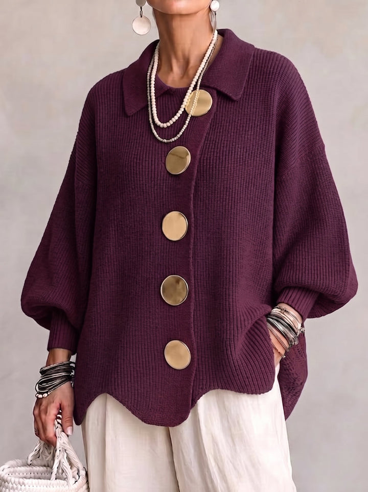 Isadorra™ Oversized Collared Cardigan
