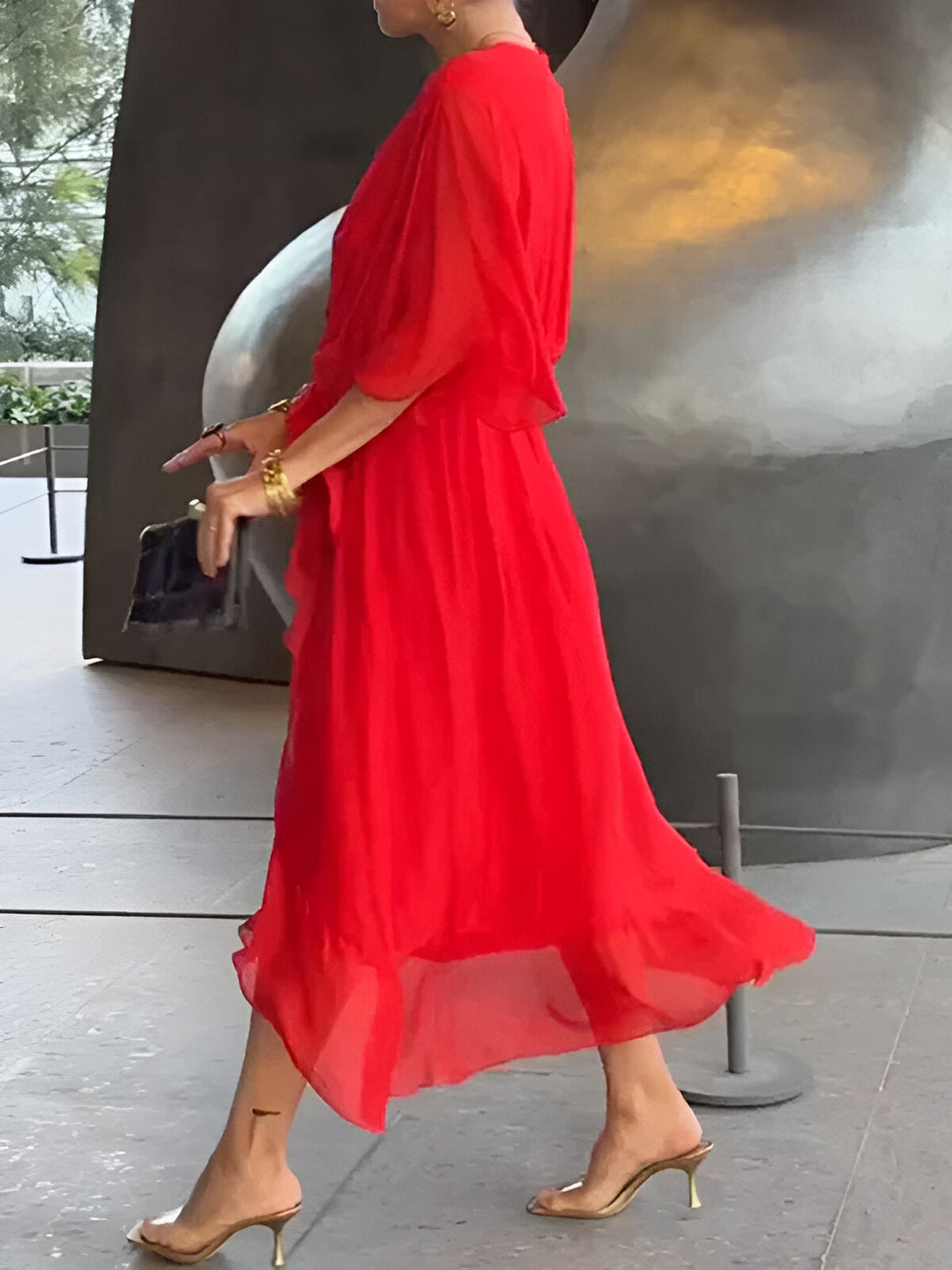 Monica™ | V-neck dress