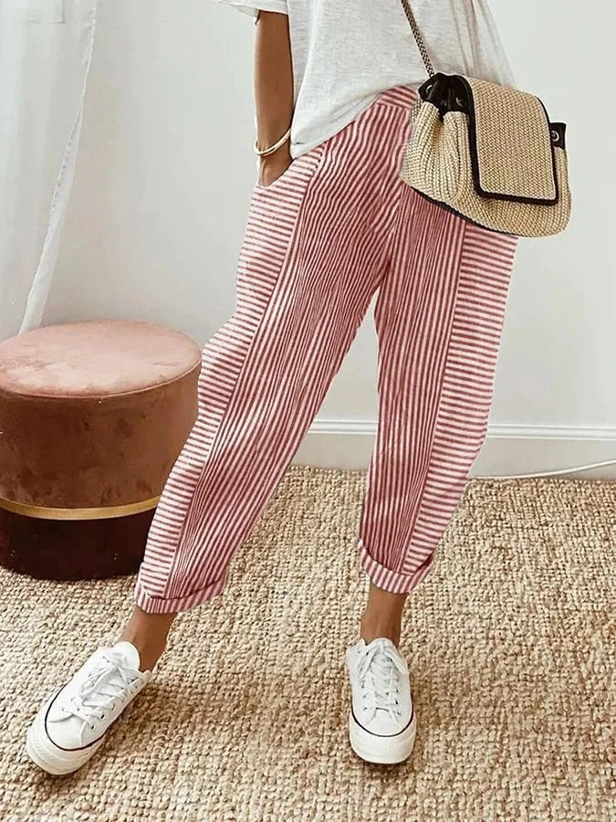 Roah – Striped Relaxed Trousers