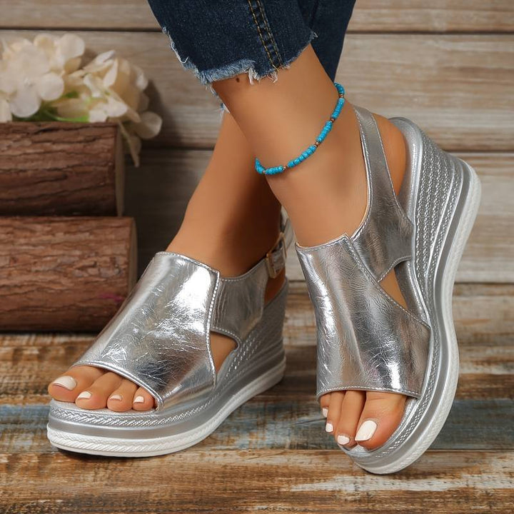 Carla | Platform Wedge Sandals With Open Toe For Women