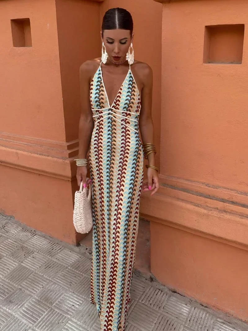 Kylie: Sleeveless V-Neck Dress