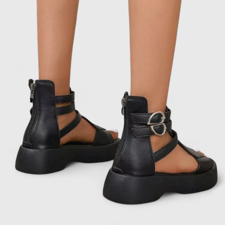 Frances | Platform Open Toe Strappy Sandals For Women