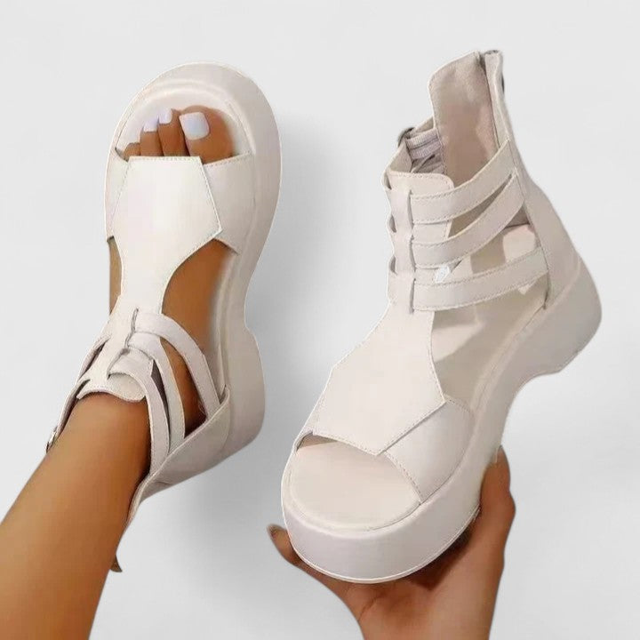 Frances | Platform Open Toe Strappy Sandals For Women