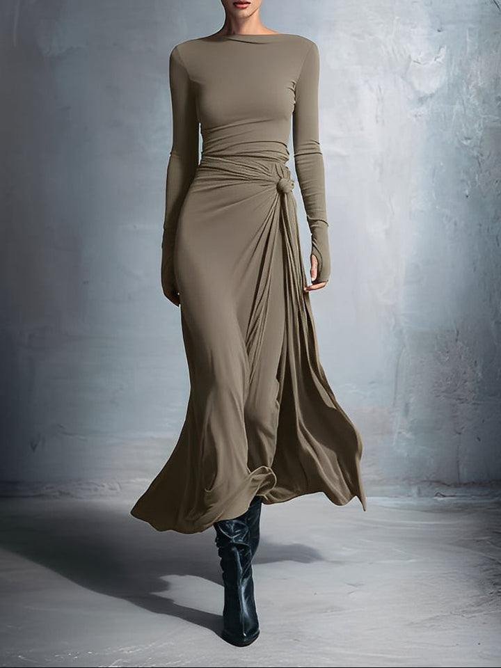 Yasmina™ - Maxi Dress With Side Tie