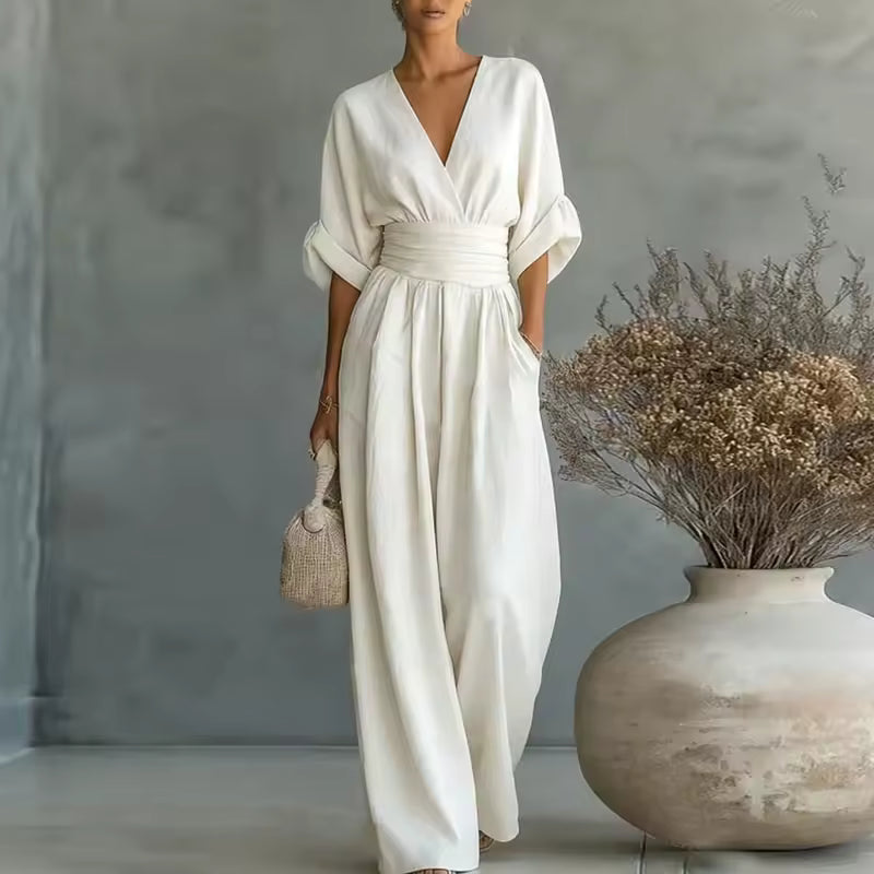 Sophia | Elegant Wide Leg Jumpsuit
