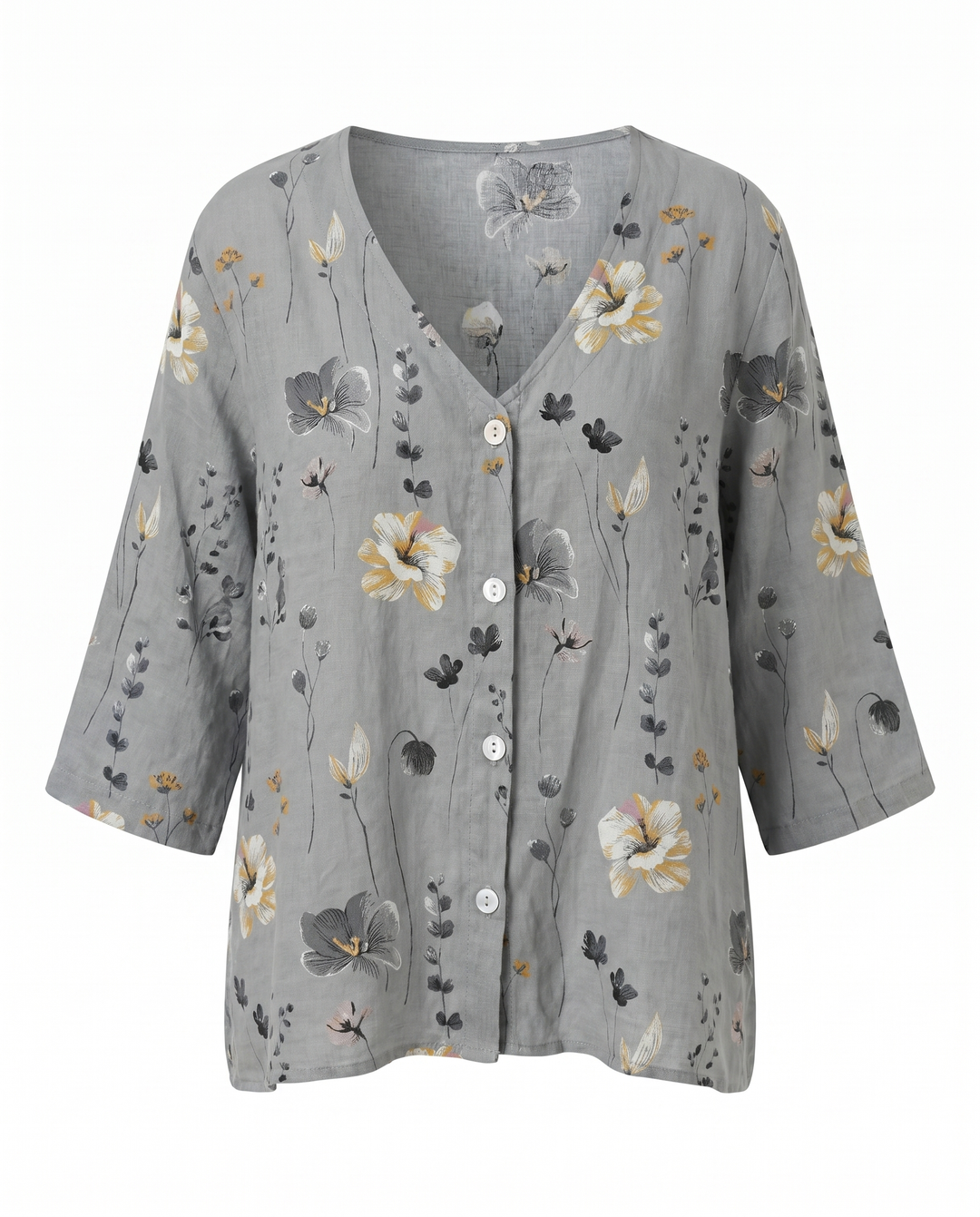 Tira | Blouse With V-Neck And Three-Quarter Sleeves For Women